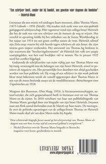 Thomas en Heinrich Mann achterzijde