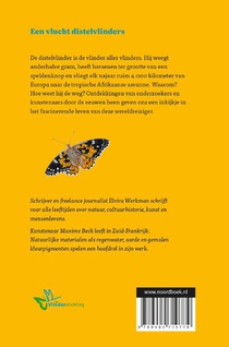 Een vlucht distelvlinders achterzijde