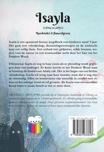 Roodviolet en fluweelgroen achterzijde