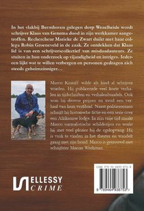 Moord op een misdaadauteur achterzijde