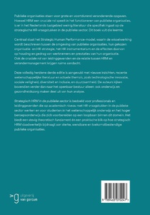 Strategisch HRM in de publieke sector achterzijde