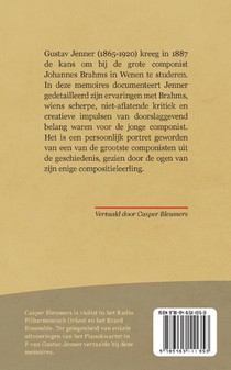Johannes Brahms als mens, leraar en kunstenaar achterzijde