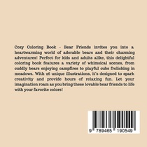 Cozy Coloring Book - Bear Friends achterzijde