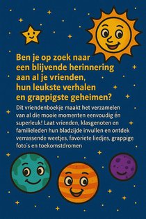 Ruimte & Planeten Vriendenboekje achterzijde