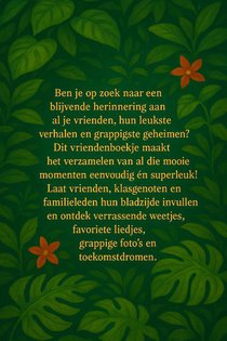 Jungle Vriendenboekje achterzijde