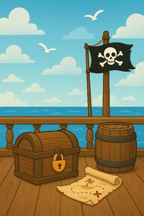 Piraten Vriendenboekje achterzijde