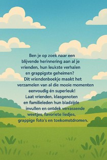 Vrachtwagen Vriendenboekje achterzijde