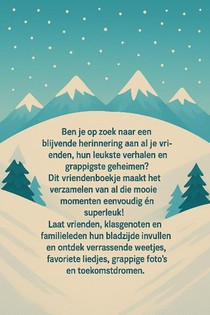 Ski Vriendenboekje achterzijde