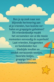 Strand Vriendenboekje achterzijde
