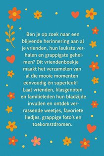 Cavia Vriendenboekje achterzijde