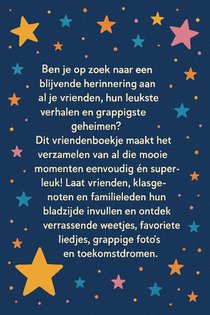 Sterren Vriendenboekje achterzijde