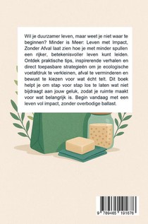 Minder is Meer: Leven met Impact, Zonder Afval achterzijde