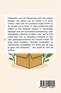 Ontspullen voor de Planeet: Een Gids voor Bewust Consumptiegedrag achterzijde