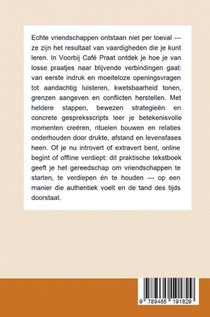 Voorbij Café Praat – Hoe je échte vriendschappen leert maken én houden achterzijde