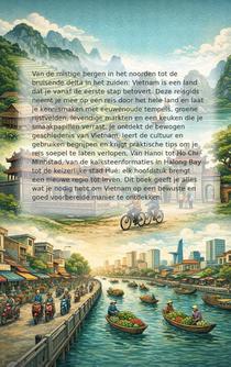 Vietnam van noord naar zuid achterzijde