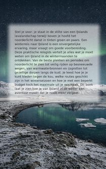 Ijsland in de winter achterzijde