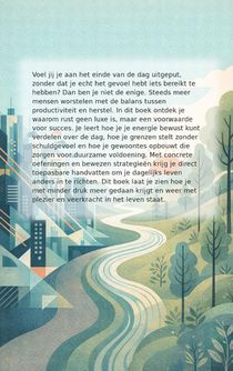 Balans tussen werk en rust achterzijde