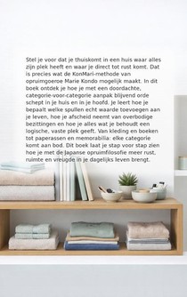 Opruimen met de japanse methode achterzijde