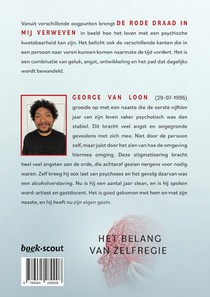 De rode draad in mij verweven achterzijde