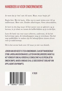 Het eerste Handboek AI voor ondernemers achterzijde