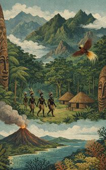 Alles over Papoea-Nieuw-Guinea achterzijde