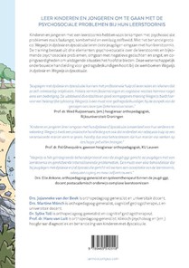 Wegwijs in dyslexie en dyscalculie : handleiding achterzijde