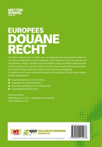 Europees Douanerecht achterzijde
