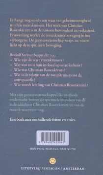 Christian Rosenkreutz en de rozenkruisers achterzijde