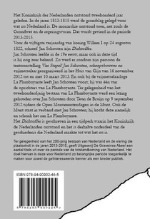 Dichtoffer voor koning Willem I achterzijde