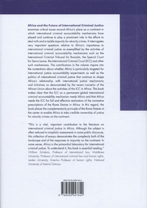 Africa and the future of international criminal justice achterzijde