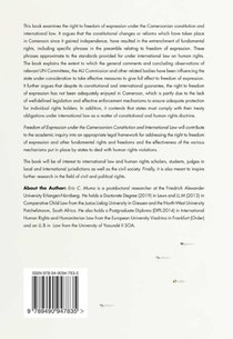 Freedom of Expression under the Cameroonian Constitution and International Law achterzijde