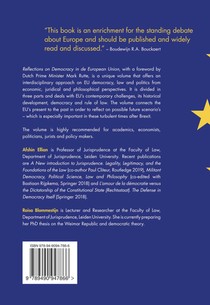 Reflections on Democracy in the European Union achterzijde