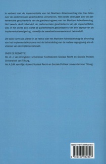 Implementatie van het maritiem arbeidsverdrag in de Nederlandse wetgeving achterzijde