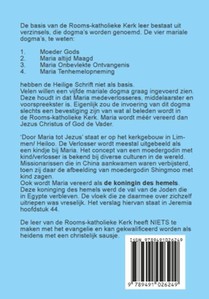De rooms-katholieke religie achterzijde