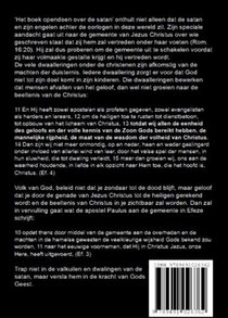 Het Boek opendoen over de satan achterzijde