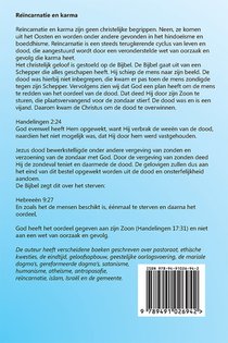 Reïncarnatie en karma achterzijde