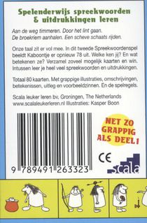 Het spreekwoordenspel achterkant