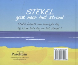 Stekel gaat naar het strand achterzijde