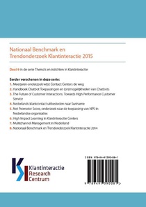 Nationaal Benchmark en trendonderzoek klantinteractie 2015 achterzijde