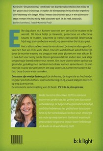 Duurzaam zijn moet je durven achterzijde