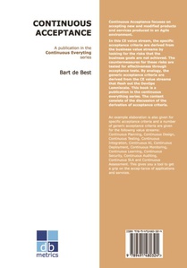 DevOps Continuous Acceptance achterzijde