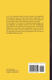 Historie van mejuffrouw Sara Burgerhart achterzijde