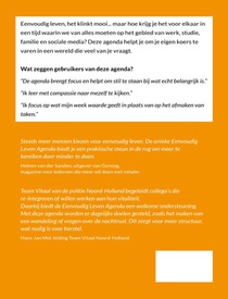 Eenvoudig Leven Agenda 2022 achterzijde