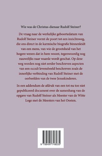 Rudolf Steiner - meester van de witte loge achterzijde