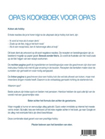 Opa's kookboek voor opa's achterzijde