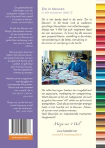 Zin in kleuren in alle seizoenen achterzijde