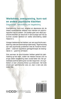 Werkstress, overspanning, burn-out en andere psychische klachten achterzijde