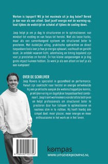 Werk als een atleet achterzijde