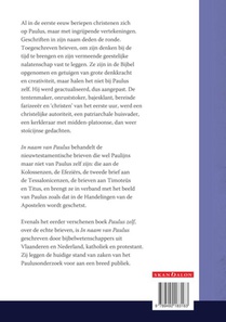 In naam van Paulus achterzijde