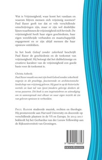 Geloof zonder zekerheid achterzijde